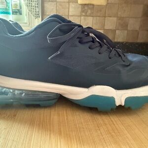 Thestron Men's Navy Golf Shoes with Teal Accents Size 12
